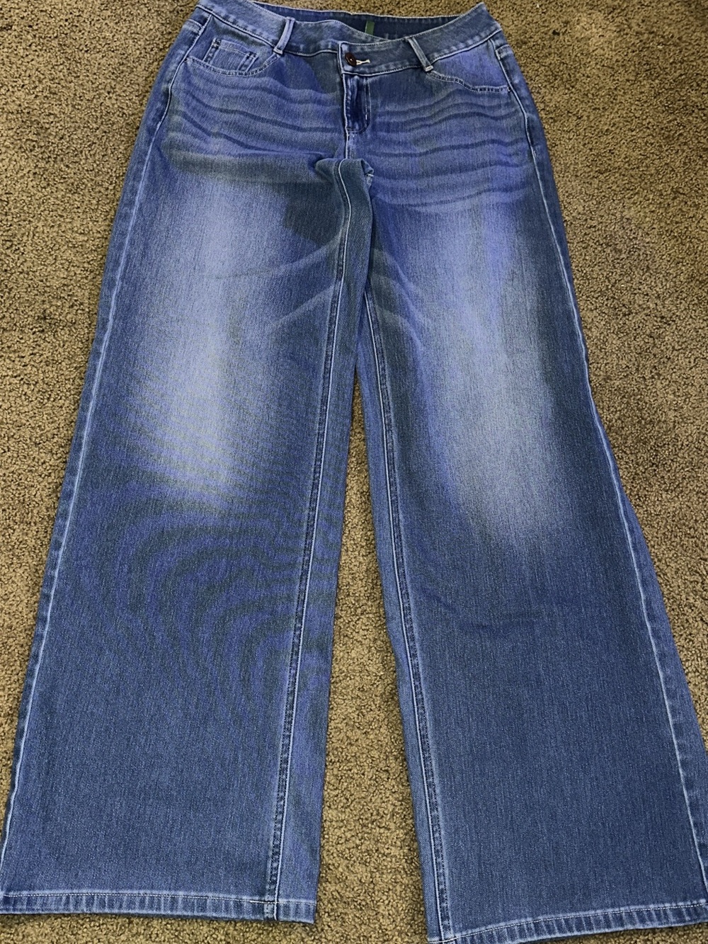 HALARA Medium Blue Wide Leg Jeans Extra Small Tall